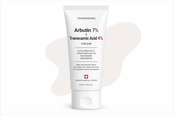 TOSOWOONG Arbutin 7% + Tranexamic Acid 4% Cream for dark spots