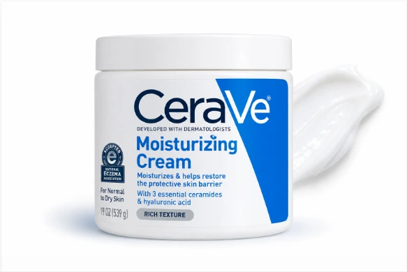 CeraVe Moisturizing Cream for dry skin with rich cream texture