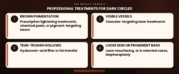 Professional Treatments for Dark Circles in a pic