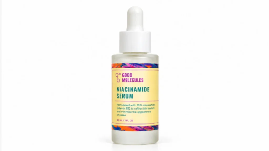 Good Molecules Niacinamide Serum 10% on a white background