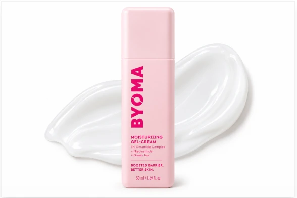BYOMA Moisturising Gel Cream for oily and dull skin.