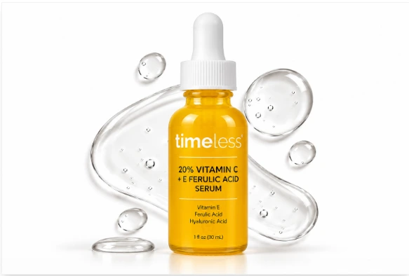 Timeless 20% Vitamin C + E Ferulic Acid Serum, one of the best vitamin c serums for dark spots