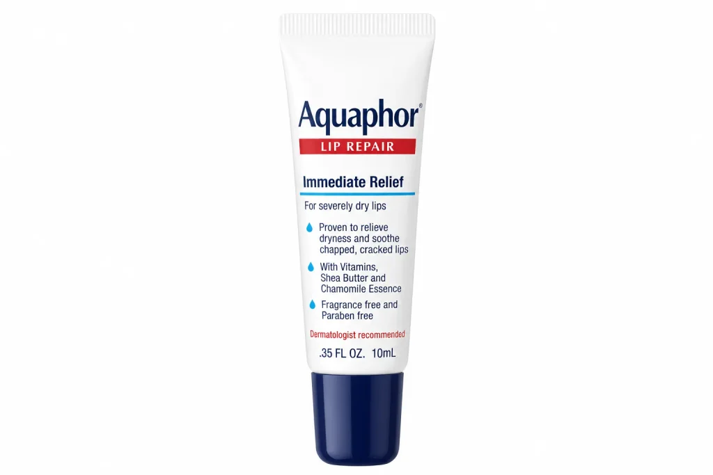 fragrance free lip balm stick: Aquaphor Lip Repair Stick, best hypoallergenic lip balm