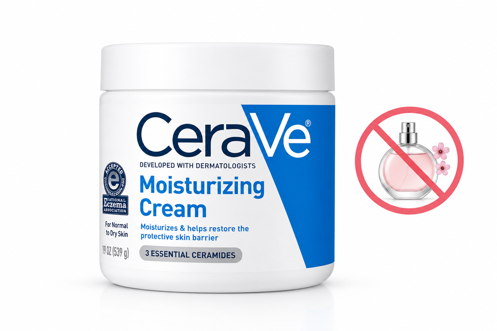 fragrance free moisturizer for dry skin: CeraVe Moisturizing Cream