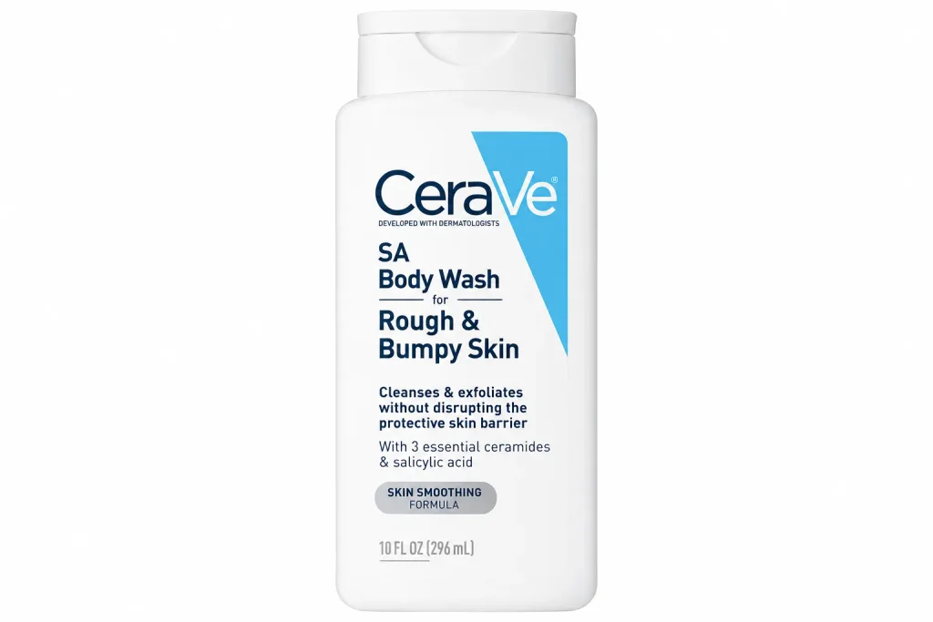 best body wash for acne CeraVe SA Body Wash for rough bumpy skin