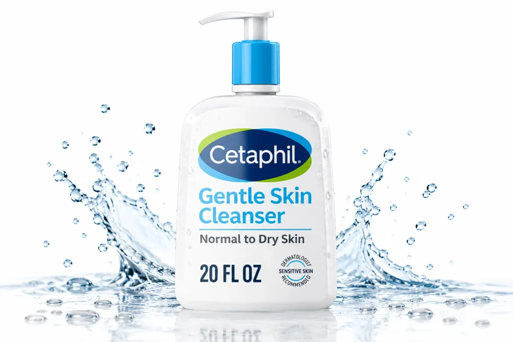  Best dermatologist-recommended cleanser Cetaphil Gentle Skin Cleanser for normal to dry skin