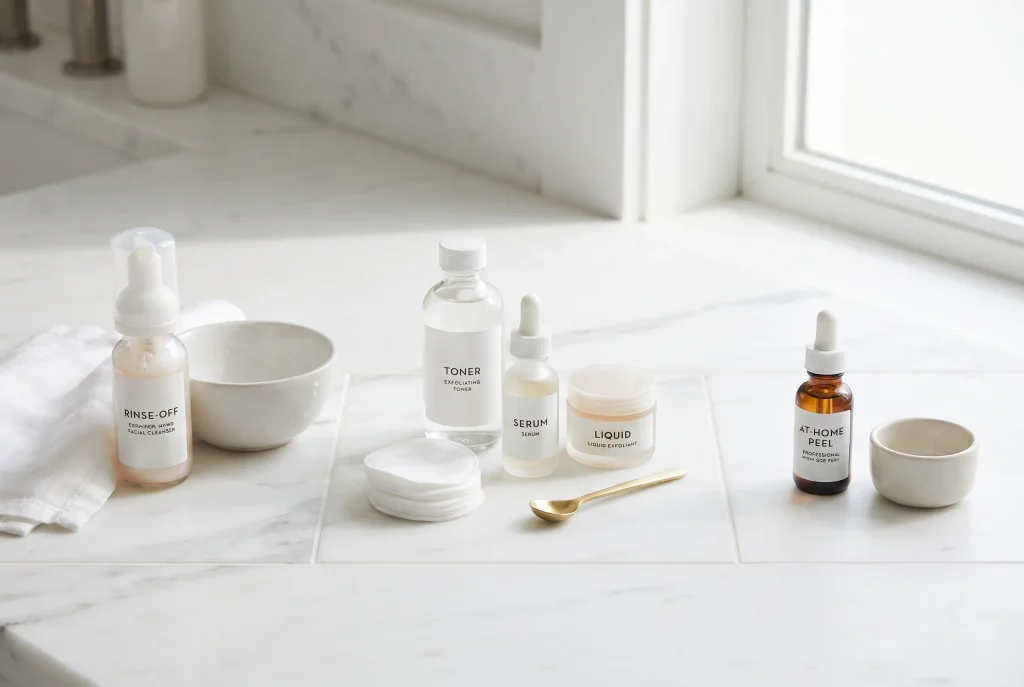 Chemical exfoliation explained with AHA BHA and PHA for different skin concerns