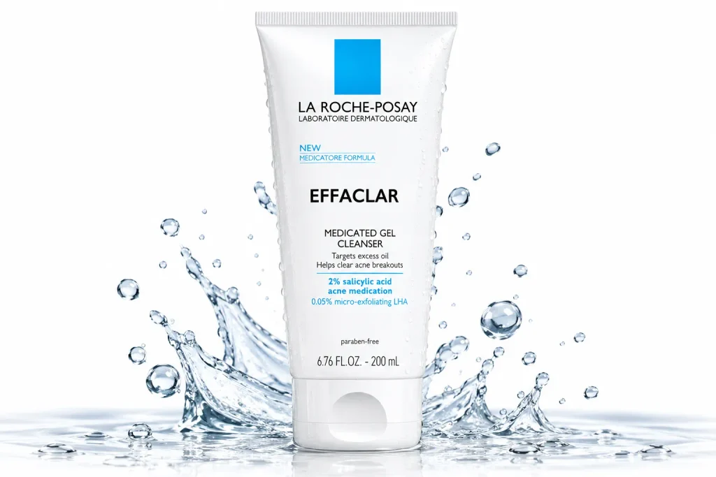 Best cleanser for oily skin with clogged pores La Roche-Posay Effaclar Medicated Gel Cleanser