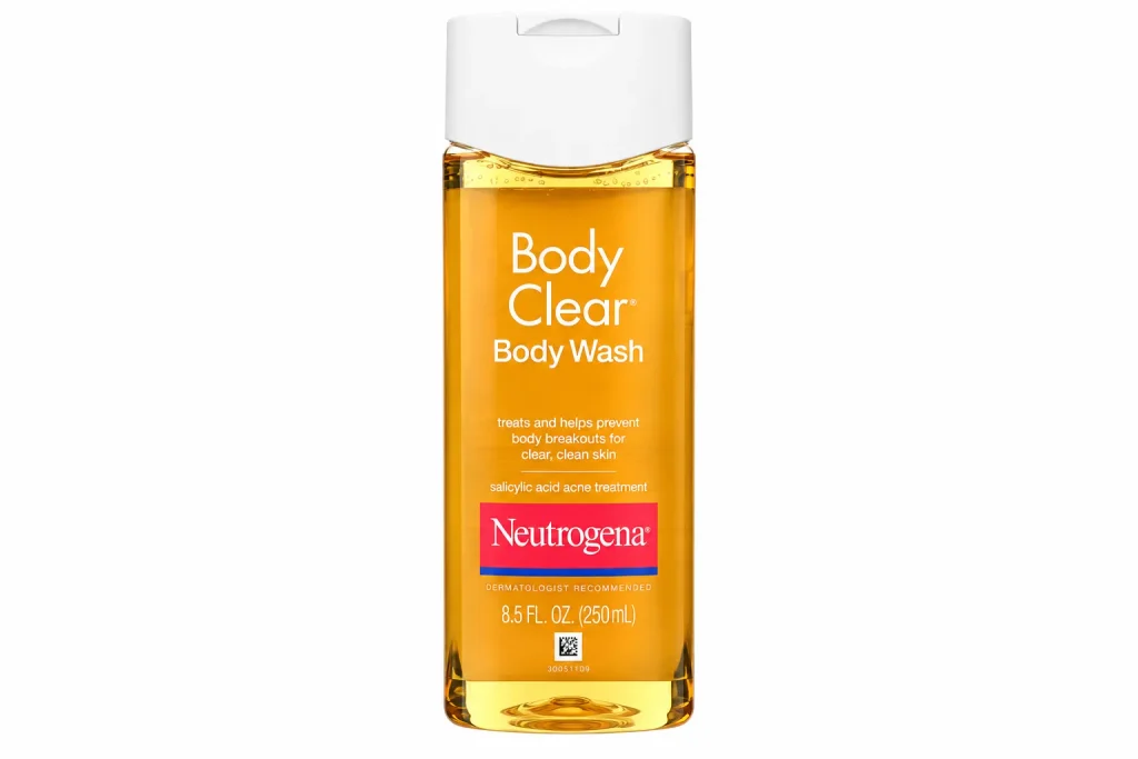 best body wash for acne Neutrogena Body Clear with salicylic acid