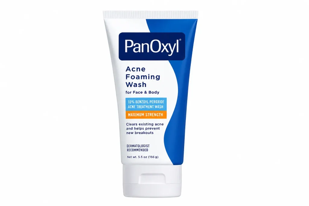 best body wash for acne PanOxyl Acne Foaming Wash for inflamed body acne