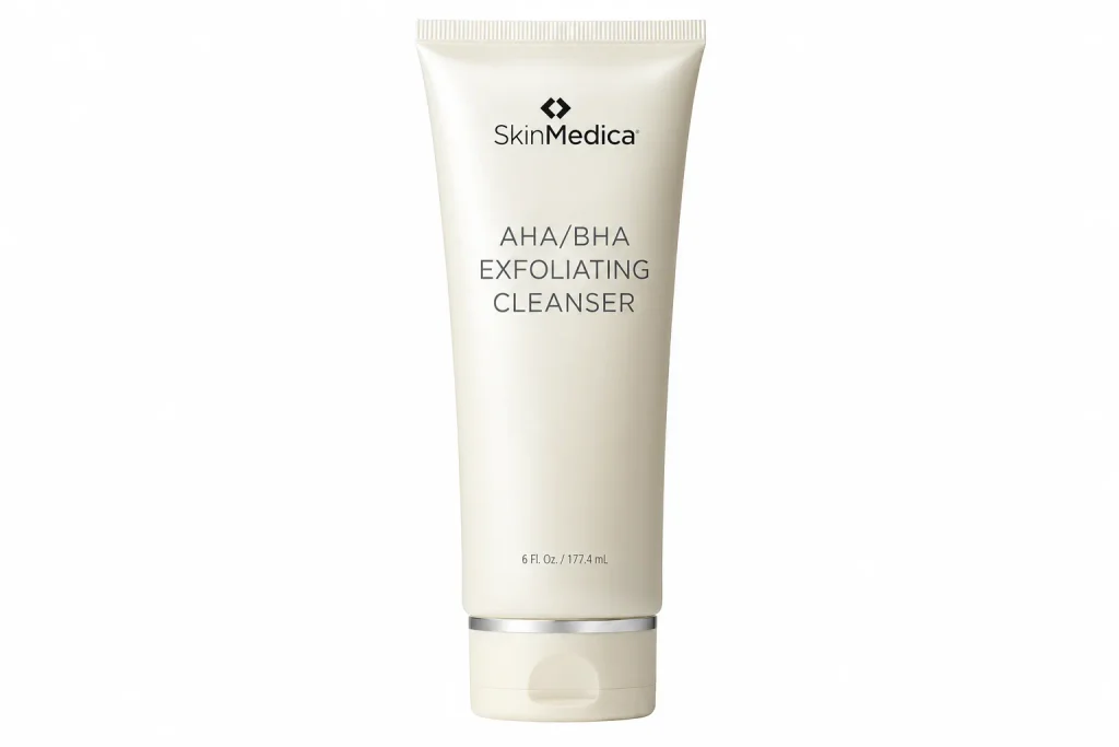 best glycolic acid cleanser for rough clogged skin: SkinMedica AHA/BHA Exfoliating Cleanser
